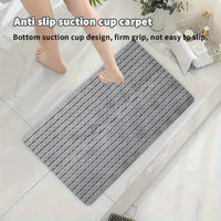 Tapis de Douche Antidérapant en PVC Drainant, Quadrillé 71 x 40 cm