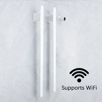 Sèche-Serviette Électrique Encastré Vertical 2 Barres Inox 84 cm, WiFi en Option