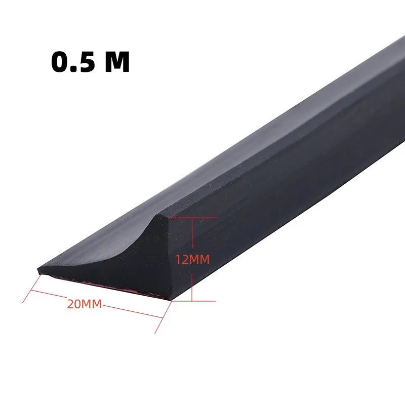 Barrage d'Eau de Douche Silicone Autocollant, 4 Couleurs, 50 à 500 cm