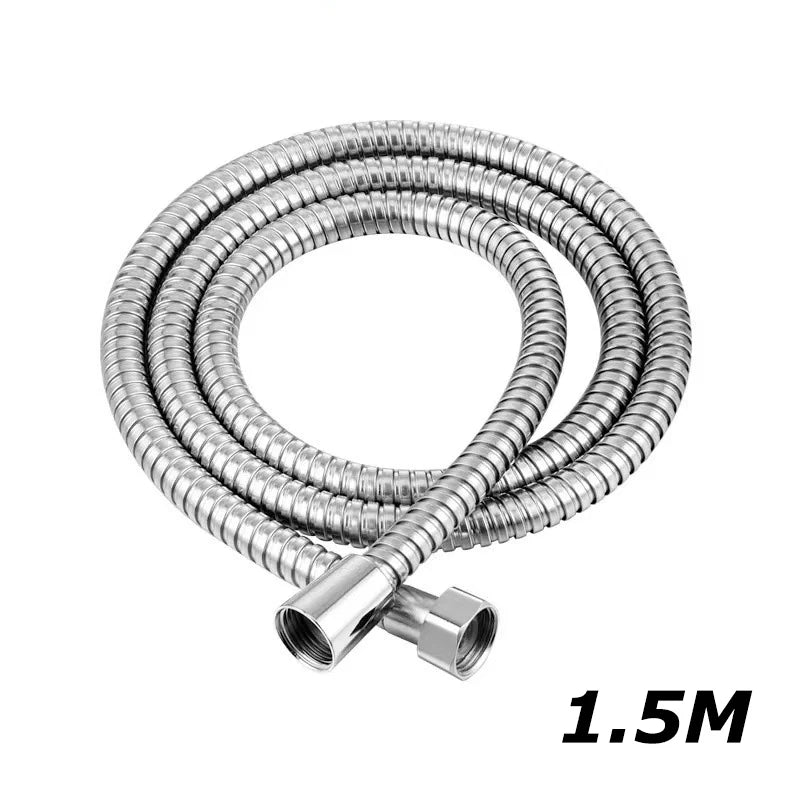 Flexible de Douche Inox 304 Argent ou Noir 150 ou 200 cm