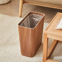 Poubelle Cuisine en Bois Style Japonais 12 L, Clair ou Foncé