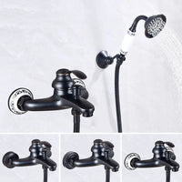 Colonne de Douche Classique Laiton Douchette Main Baignoire