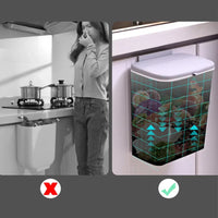 Poubelle Salle de Bain Murale avec Couvercle 7 et 9 Litres
