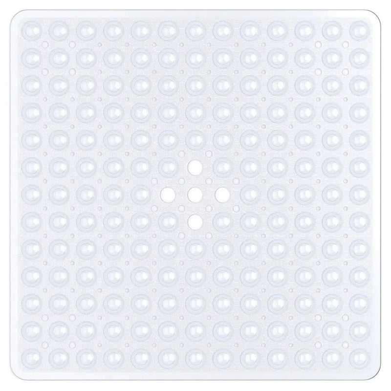Tapis de Douche Antidérapant Carré à Ventouses 53 x 53 cm