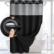 Rideau de Douche Sans Crochets avec Doublure Clipsable, 8 Coloris