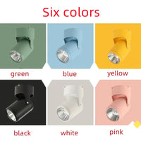 Spot LED Macaron Orientable en Saillie, 4 Coloris, 7 à 24 W