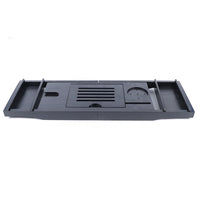 Pont de Baignoire Bambou Noir Extensible 75 à 110 cm