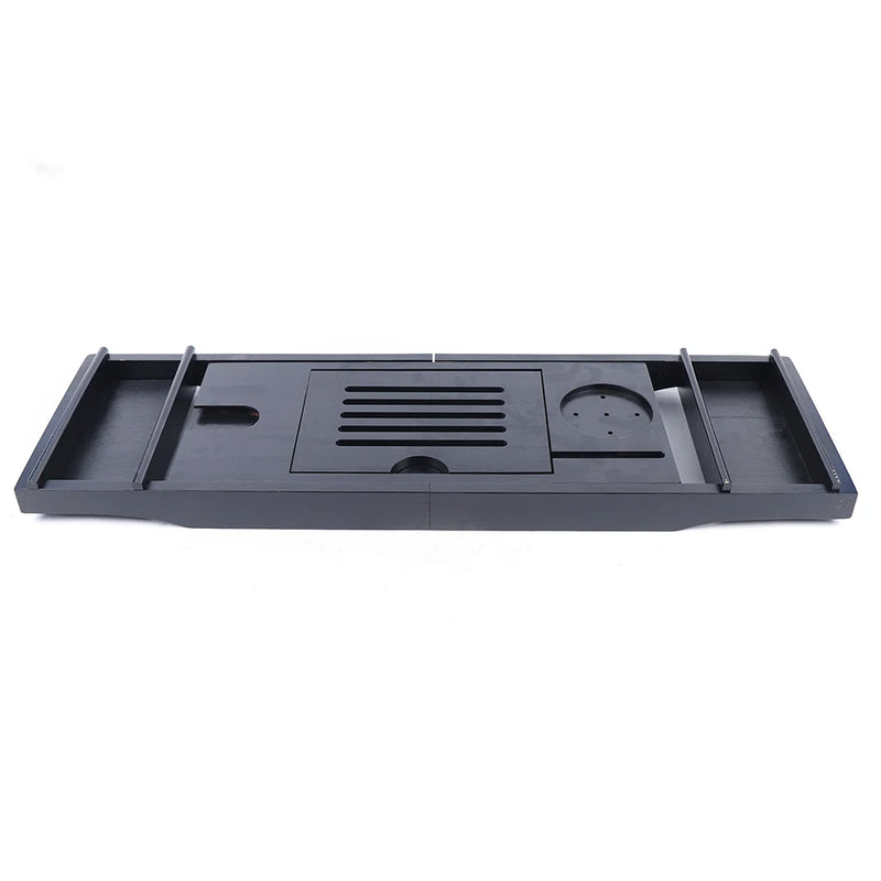 Pont de Baignoire Bambou Noir Extensible 75 à 110 cm
