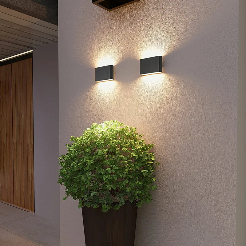 Applique Murale LED Aluminium Haut et Bas, 11,5 ou 17,5 cm