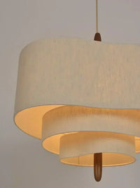 Suspension Cuisine Tissu Wabi-Sabi à la Pièce, Lampadaire et Lampe de Table