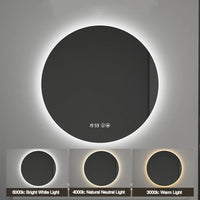 Miroir LED Rond Salle de Bain Anti-Buée Tactile 60 cm