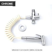 Douchette WC Kit Vanne et Flexible ou Pièces Seules, 4 Finitions