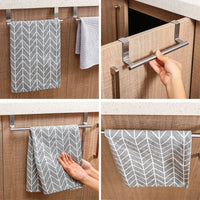 Porte-Serviette de Porte de Meuble Inox Sans Perçage, 23 ou 36 cm