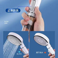 Pommeau de Douche 5 Modes à Billes Minérales, Accessoires à la Pièce