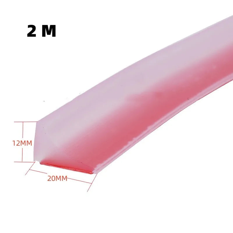 Barrage d'Eau de Douche Silicone Autocollant, 4 Couleurs, 50 à 500 cm