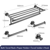 Accessoires Salle de Bain Gris Anthracite à Composer