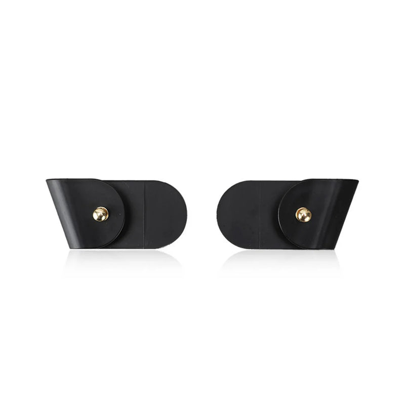 Range-Couvercle Auto-Adhésif Mural, 4 Supports Longs ou Paire à Bouton Doré