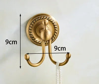 Accessoires Salle de Bain Laiton Antique Brossé à la Pièce, 20 Articles