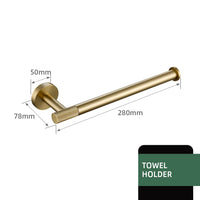 Accessoires Salle de Bain Laiton Doré Brossé Moleté à la Pièce, 20 Articles