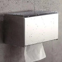 Porte-Papier Toilette Boîte Murale Inox avec Dessus Porte-Téléphone