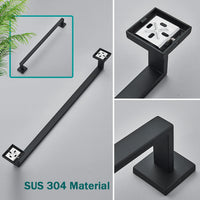 Ensemble Accessoires Salle de Bain Inox 4 Pièces