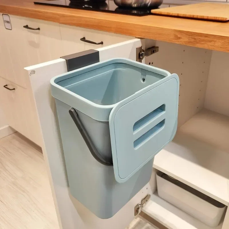 Poubelle de Cuisine à Compost Suspendue 3 ou 5 L avec Couvercle