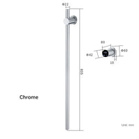Sèche-Serviette Électrique Mural Vertical à Barres Rondes Inox 80 cm