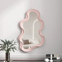 Miroir Mural Design Forme Organique Irrégulière 40 x 25 cm