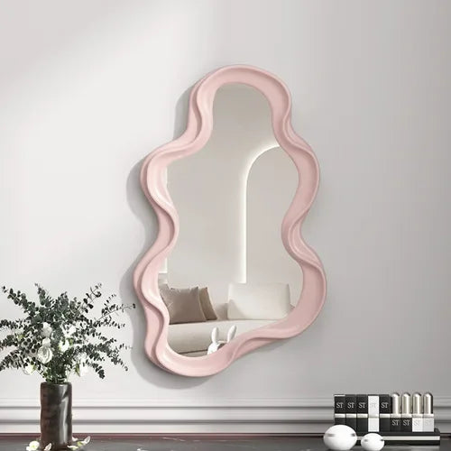 Miroir Mural Design Forme Organique Irrégulière 40 x 25 cm