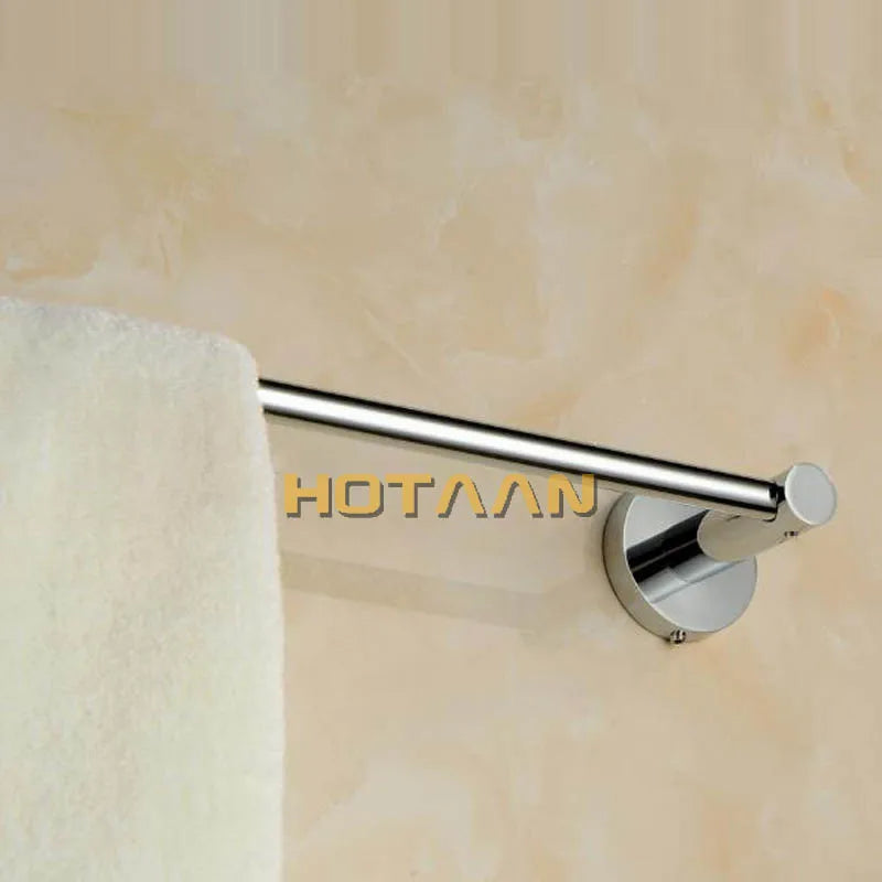Porte-Serviette Mural Barre Laiton Massif Chromé, 25 à 55 cm