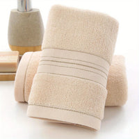 Serviette de Toilette Coton à Liseré Doré 32 x 72 cm