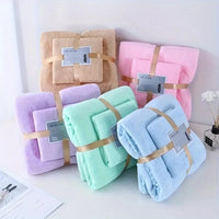 Ensemble de 2 Serviettes de Bain 70 x 140 et 35 x 75 cm