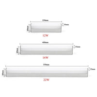 Applique Miroir Salle de Bain LED Tube ou Barre, 25 à 55 cm
