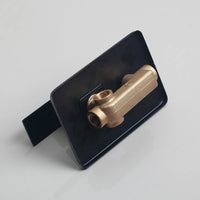 Douche Encastrable Noir Mat Pluie Carrée 20 à 40 cm avec Douchette