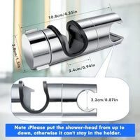 Support Douchette Coulissant ABS pour Barre 20-25 mm, 4 Finitions