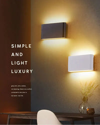 Applique Murale LED Haut et Bas, 6 ou 12 W, 3 Teintes