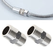 Raccord Flexible Douche Mâle Mâle 1/2 Pouce Inox, Lot de 2