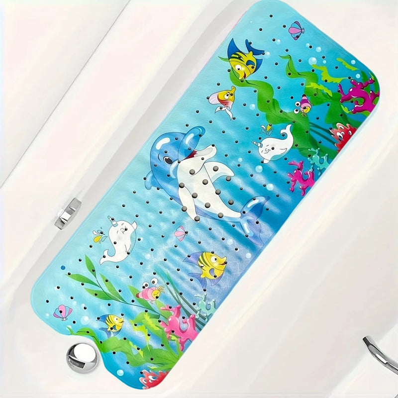 Tapis de Baignoire Antidérapant Extra Long 40 x 100 cm à Ventouses