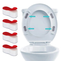 Butée d'Abattant WC Adhésive en Arc ou Ellipse, Lot de 4 Pièces