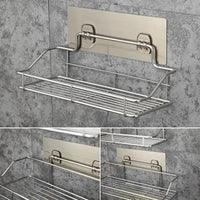 Étagère de Douche Inox Sans Perçage Autocollante 25, 30 ou 35 cm
