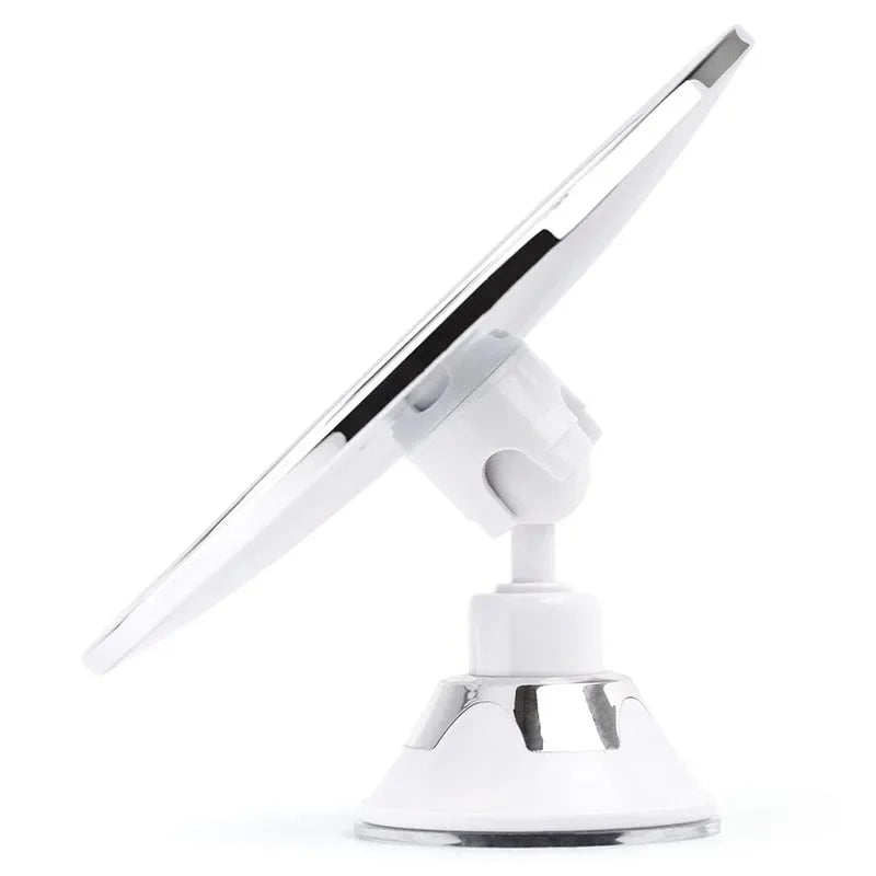 Miroir de Douche Anti-Buée Ventouse Rotation 360 Rond 17 cm