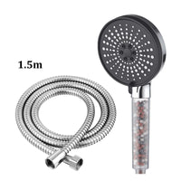 Pommeau de Douche Haute Pression avec Filtre Minéral, Noir ou Blanc