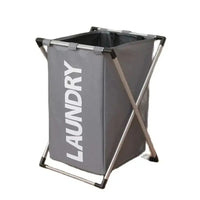 Panier à Linge Pliable 1 ou 3 Compartiments, Noir ou Gris