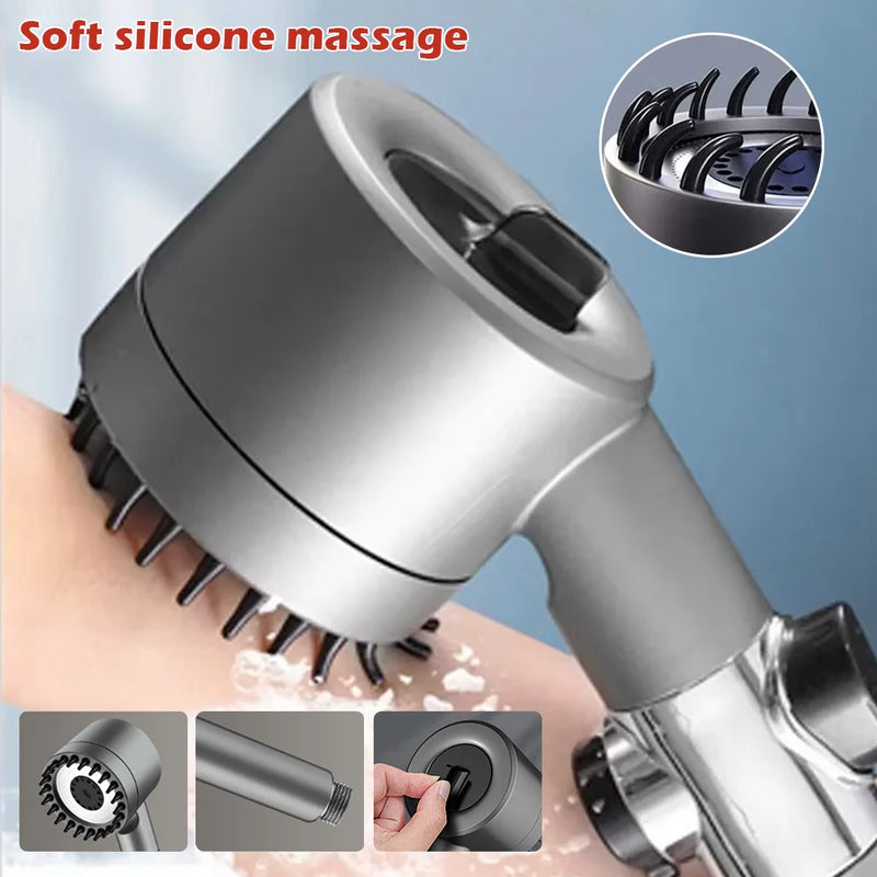 Pommeau de Douche Filtrant Haute Pression Massage avec Filtres, Gris ou Violet