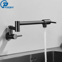 Robinet Remplisseur Mural Pliant Eau Froide Bec Rotatif Inox