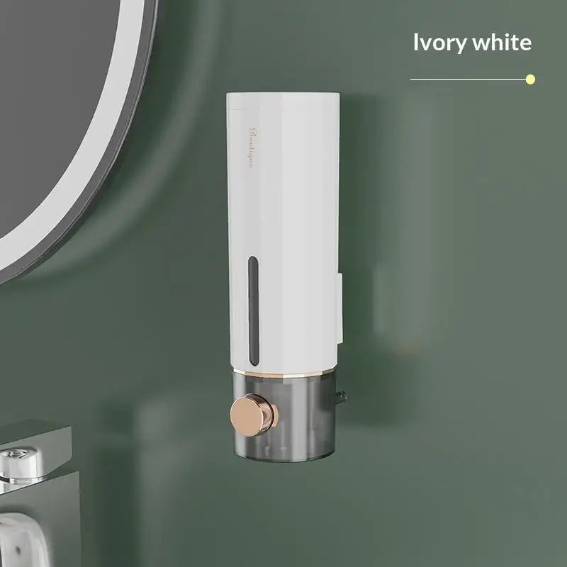 Distributeur de Savon Mural Sans Perçage Fenêtre Transparente