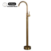 Robinet Baignoire Îlot sur Pied Monocommande, 109 cm, 5 Finitions