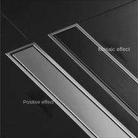 Caniveau de Douche Inox 304 Noir, Doré, Brossé, 20 à 60 cm