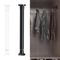 Barre de Douche Télescopique Sans Perçage, Blanc ou Noir, 30 à 80 cm