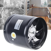 Ventilateur de Conduit Axial Noir 15 cm, 600 m³/h, Cuisine et WC